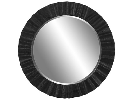 Uttermost Caribou Dark Espresso Round Wall Mirror