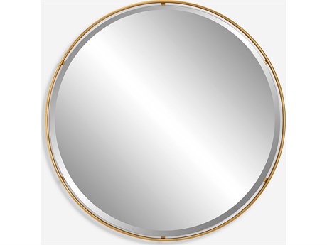 Uttermost Canillo Gold Round Wall Mirror