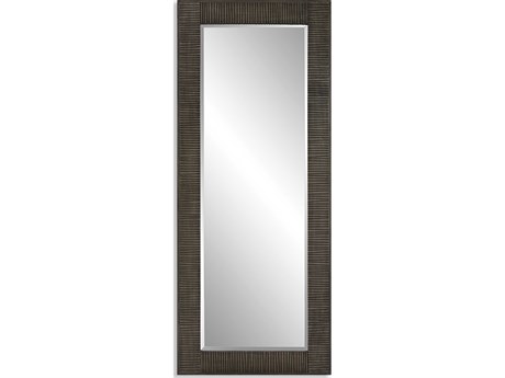 Uttermost Figaro Aged Gray Wash Rectangular Floor Mirror