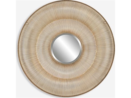Uttermost Bauble Gold Round Wall Mirror
