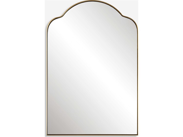 Photos - Other Decoration Uttermost Sidney Brushed Brass Wall Mirror 09896