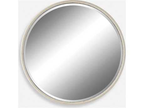 Uttermost Ranchero White Round Wall Mirror