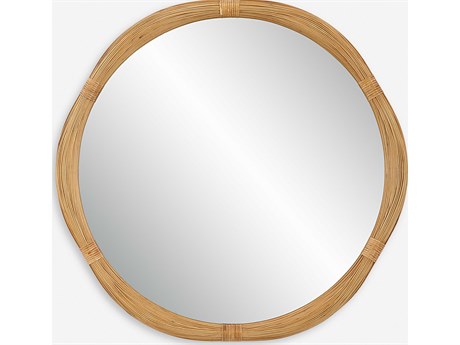 Uttermost Salina Natural Round Wall Mirror
