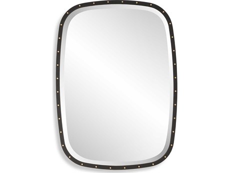 Uttermost Benedo Matte Black Rectangular Wall Mirror