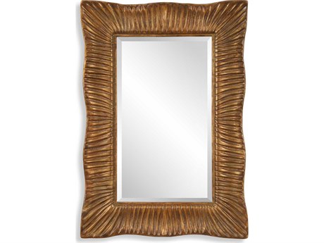 Uttermost Emerson Antiqued Gold Leaf Rectangular Wall Mirror