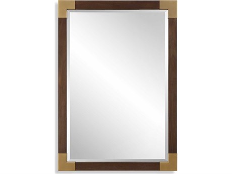 Uttermost Rhea Aged Walnut Rectangular Wall Mirror
