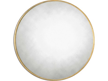 Uttermost Junius Round Gold Wall Mirror
