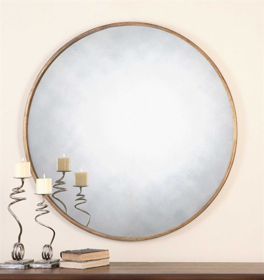 Uttermost Junius 43 Round Gold Wall Mirror | UT13887