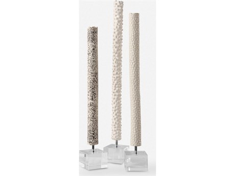 Uttermost Makira Cylindrical Sculptures Set of 3