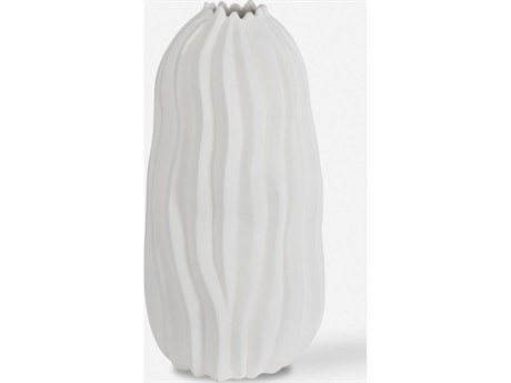 Uttermost Merritt Matte White Vase
