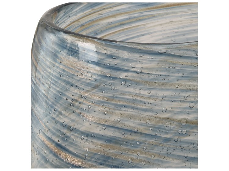 Uttermost Aurora Swirl Glass Vases Set of 2 UT18158