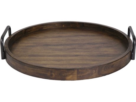 Uttermost Reine Round Wooden Tray