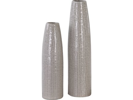 Uttermost Sara Pale Taupe Vase Set of 2