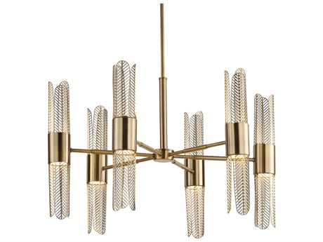 Uttermost Cret 12-Light Oxidized Brass Chandelier
