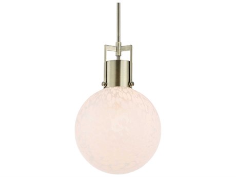 Uttermost Huch 1-Light Antique Brass Globe Mini Pendant