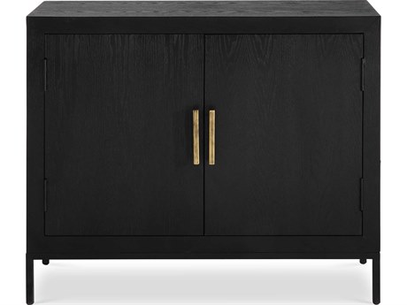 Uttermost Dark Ebony Oak Black Wood Accent Chest