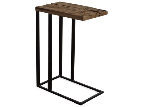 Uttermost Union Rectangular Wood Natural Black End Table