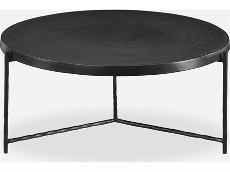 Uttermost Trellick Round Metal Black Coffee Table