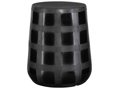 Uttermost Matte Black Accent Stool