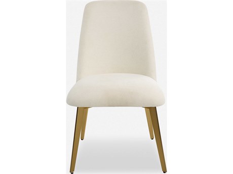 Uttermost Vantage Ply Wood White Upholstered Side Dining Chair