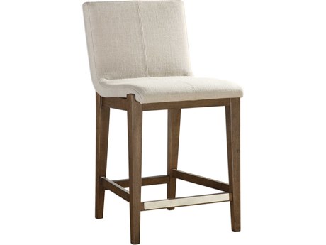 Uttermost Klemens Upholstered Birch Wood Neutral Counter Stool