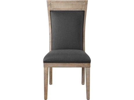 Uttermost Encore Ply Wood Gray Upholstered Side Dining Chair