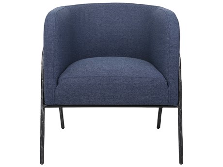Uttermost Jacobsen Blue Fabric Accent Chair