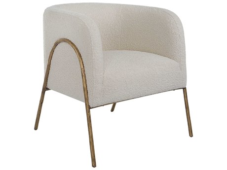 Uttermost Jacobsen White Fabric Accent Chair
