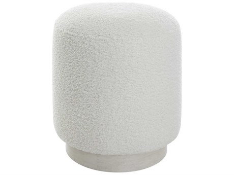 Uttermost Avila White Upholstered Ottoman