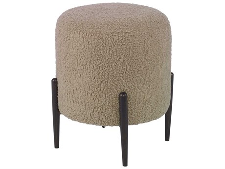Uttermost Avila Latte Brown Upholstered Ottoman