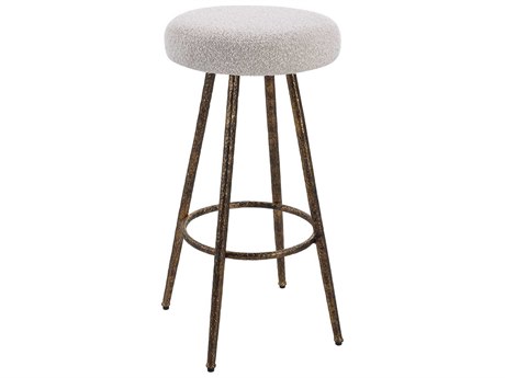 Uttermost Braven Upholstered Metallic Gold Counter Stool