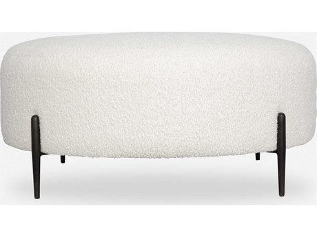 Uttermost Arles White Upholstered Ottoman