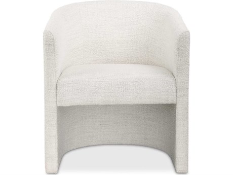 Uttermost Encompass White Upholstered Arm Dining Chair