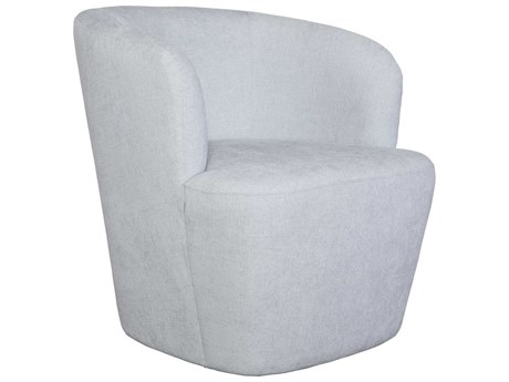 Uttermost Mist Swivel Blue Fabric Accent Chair