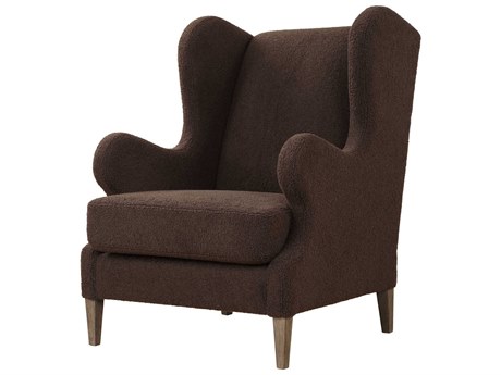 Uttermost Serpentine Brown Fabric Accent Chair