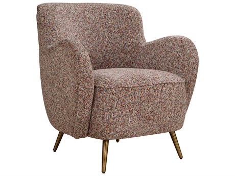 Uttermost Gemstone Confetti Brown Accent Chair