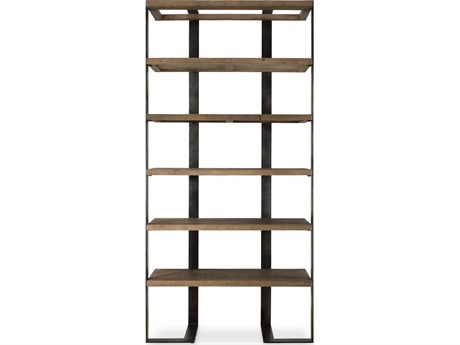 Uttermost Felix Natural Oak Oxidized Black Etagere