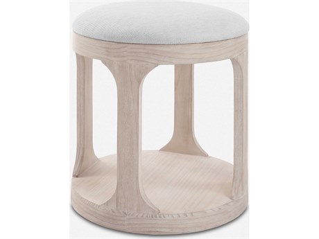 Uttermost Dennen Off White Upholstered Ottoman