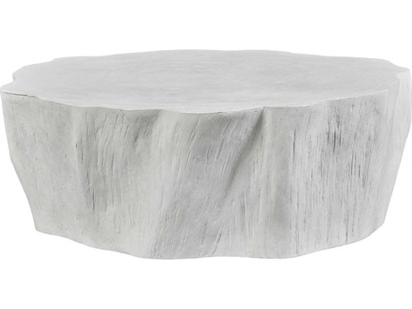 Uttermost Woods Edge Wood Crisp White Coffee Table