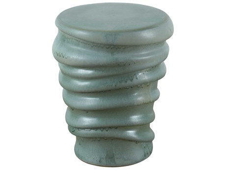 Uttermost Skye Light Aqua Green Accent Stool