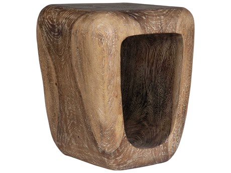 Uttermost Loophole Natural Wash Brown Accent Stool