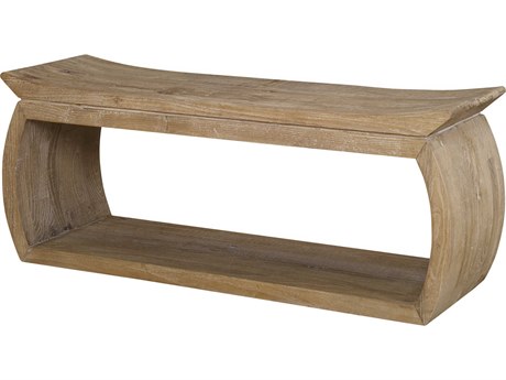Uttermost Connor Natural Brown Accent Bench