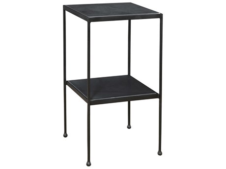 Uttermost Sherwood Square Marble Matte Black End Table
