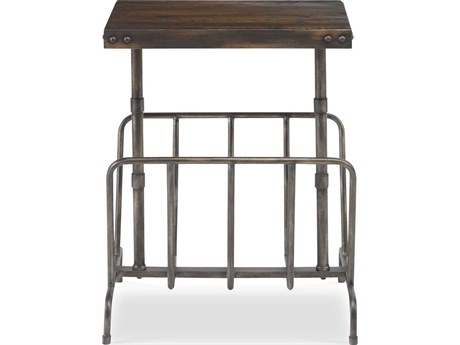 Uttermost Sonora Rectangular Wood Burnished Brushed Iron End Table