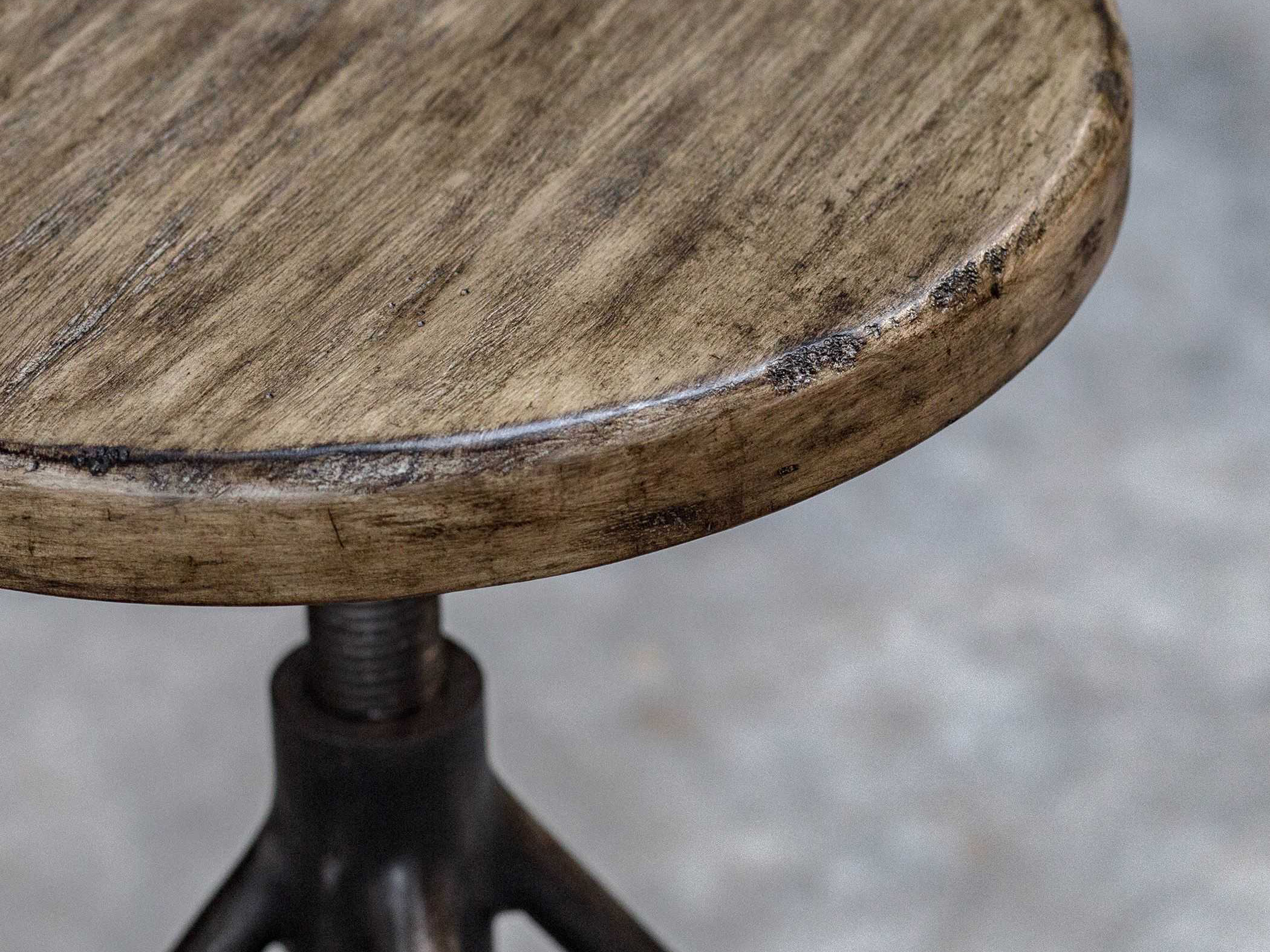 Uttermost Dalvin Side Adjustable Bar Height Stool Counter UT25429