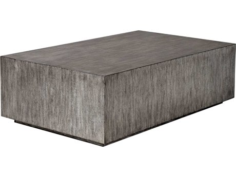 Uttermost Kareem Rectangular Wood Warm Metallic Gray Coffee Table