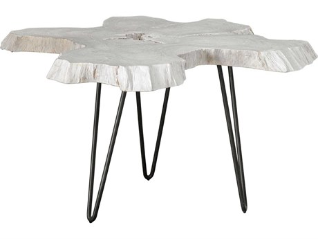 Uttermost Trillium Wood Bleached Teak Coffee Table