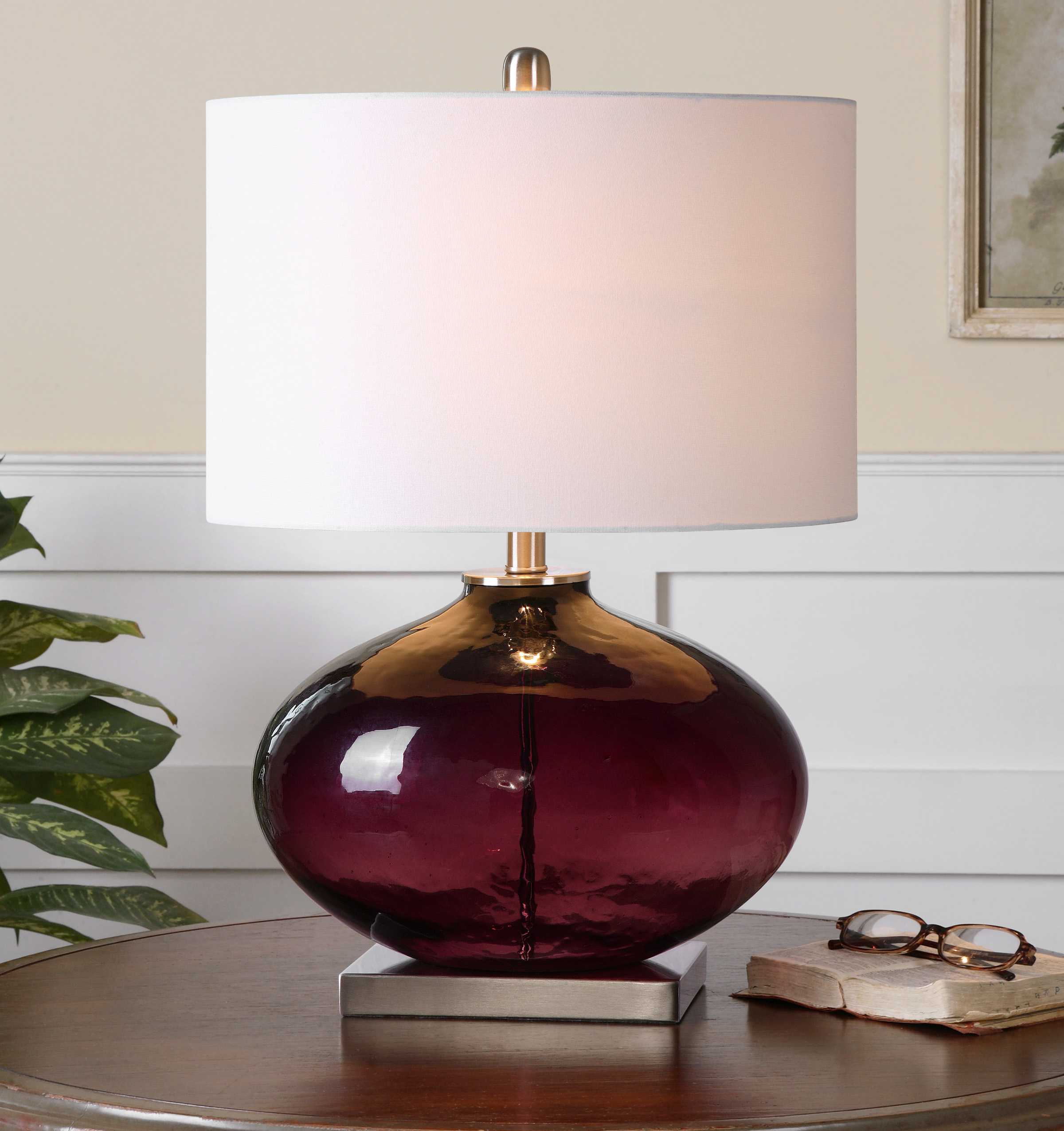 Uttermost Tyrian Purple Glass Table Lamp | UT261901