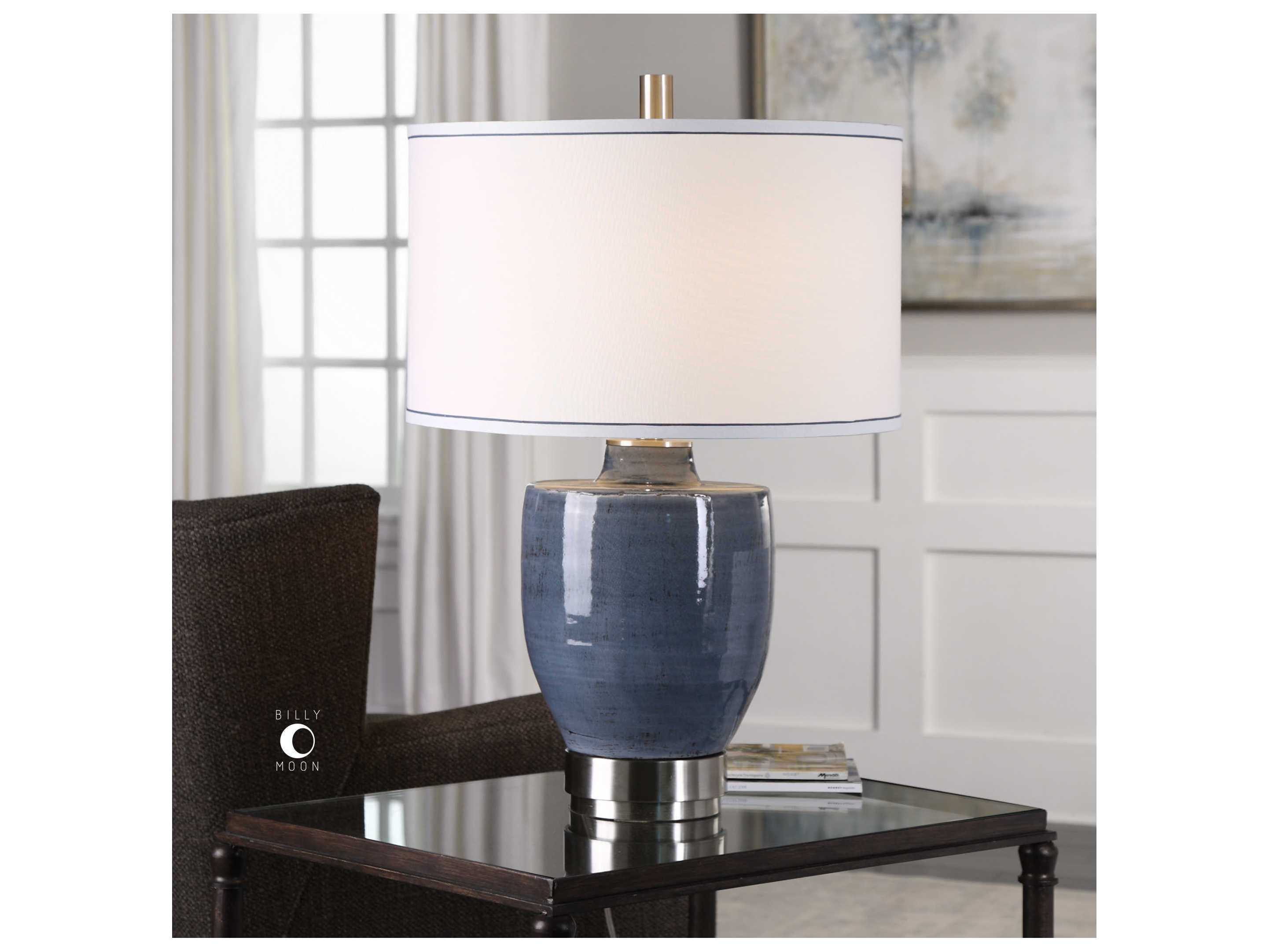 Uttermost Sylvaine Blue-Gray Table Lamp | UT273391