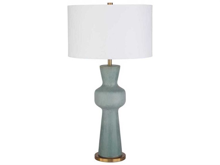 Photos - Floodlight / Street Light Uttermost Pollard Slate Green Buffet Lamp 30382-1 